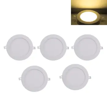5pcs Ultra Thin LED Panel Light Lamp Recessed LED Ceiling Lights Spot Down Light Warm White For Home Indoor Lighting Lamps
5pcs Ultra Thin LED Panel Light Lamp Recessed LED Ceiling Lights Spot Down Light Warm White For Home Indoor Lighting Lamps