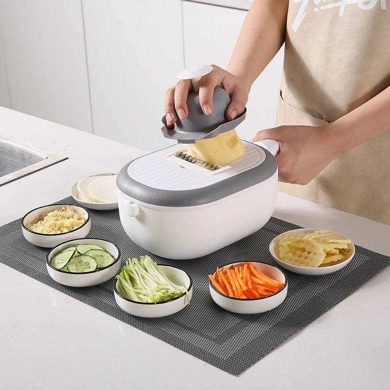 Vegetable Slicer Shredder for Onion Salad Fruit Cutter with rotate Basket Mandoline Drainer Grater Kitchen Accessories Gadget
Vegetable Slicer Shredder for Onion Salad Fruit Cutter with rotate Basket Mandoline Drainer Grater Kitchen Accessories Gadget