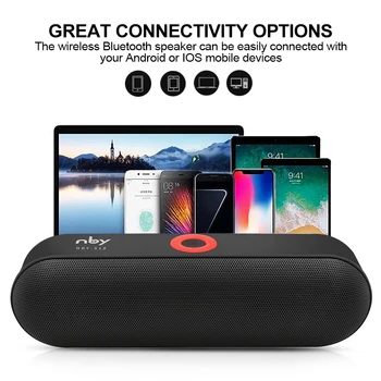 Portable Bluetooth Speaker with Dual Driver Loudspeaker,12 Hours Playtime,HD Audio Subwoofer Wireless Speakers with Mic
Portable Bluetooth Speaker with Dual Driver Loudspeaker,12 Hours Playtime,HD Audio Subwoofer Wireless Speakers with Mic