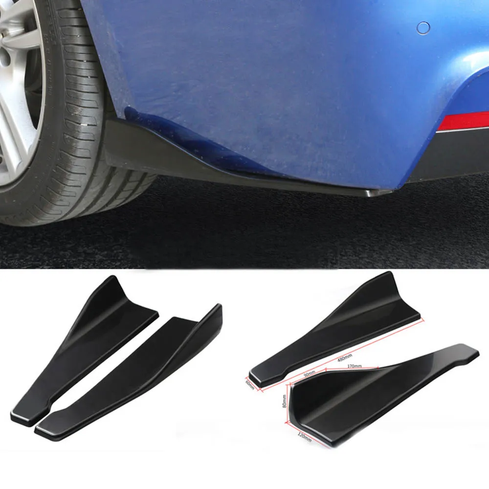 2pc 48cm Universal Car Rear Bumper Lip Winglets Side Skirt Extensions V7 Style Splitter Diffuser Protection Bright Rear Splitter
2pc 48cm Universal Car Rear Bumper Lip Winglets Side Skirt Extensions V7 Style Splitter Diffuser Protection Bright Rear Splitter
