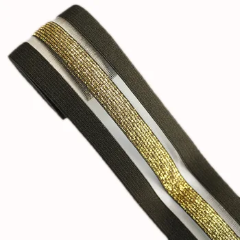 50 Yards 50mm Glitter Gold Black Stretch Elastic Band Spandex Polyester Elastic Ribbon For Pants Skirt DIY Sewing Accessories
50 Yards 50mm Glitter Gold Black Stretch Elastic Band Spandex Polyester Elastic Ribbon For Pants Skirt DIY Sewing Accessories