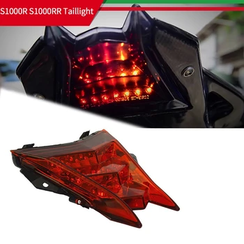 Motorcycle Sequential LED Tail Lights Red Lens Brake Rear Turn Signals Integrated Light for BMW S1000R 2014-2018 S1000RR 2009-20
Motorcycle Sequential LED Tail Lights Red Lens Brake Rear Turn Signals Integrated Light for BMW S1000R 2014-2018 S1000RR 2009-20