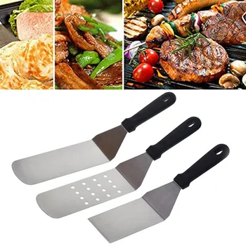Stainless Steel Plastic Handle Cooking Spatula Kitchen Cookware Barbecue Tool For Japanese Cooking Spatula Grilled Steak
Stainless Steel Plastic Handle Cooking Spatula Kitchen Cookware Barbecue Tool For Japanese Cooking Spatula Grilled Steak