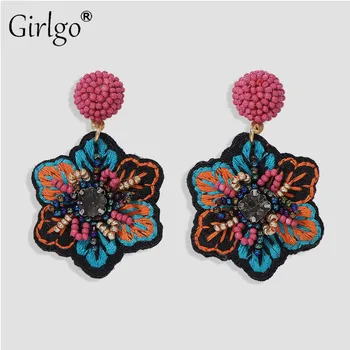 Girlgo Vintage Drop Earrings For Women 2020 Cotton Beads Geometric Flower Multicolored Cute Earring Brincos Jewelry Party Gifts
Girlgo Vintage Drop Earrings For Women 2020 Cotton Beads Geometric Flower Multicolored Cute Earring Brincos Jewelry Party Gifts