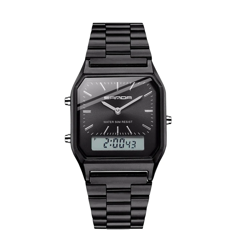 Men's Sport Watch Digital Electronic Swimming Diving Shockproof Waterproof Watch Square LED Luminous Retro Stainless Steel Clock
Men's Sport Watch Digital Electronic Swimming Diving Shockproof Waterproof Watch Square LED Luminous Retro Stainless Steel Clock