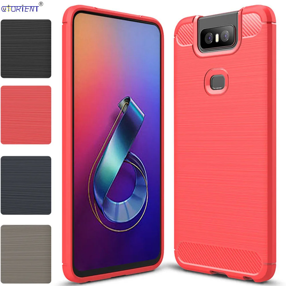 Мягкое силиконовое покрытие чехол для ASUS ZenFone 6 ZS630KL Встроенная крышка телефона