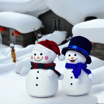 Snowman USB Night Light Christmas New Year Cartoon Silicone LED Music Mode 7 Color Changing Lamp YU-Home
Snowman USB Night Light Christmas New Year Cartoon Silicone LED Music Mode 7 Color Changing Lamp YU-Home