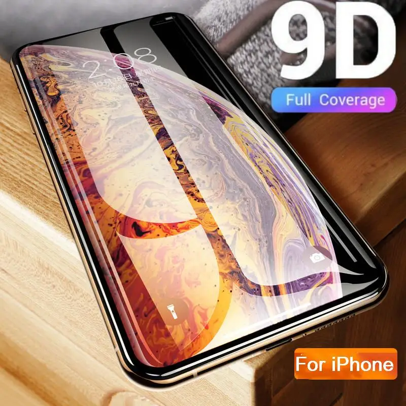 9D Full Cover Tempered Glass For iPhone 6 6s 7 8 Plus Anti-scratch Glass For iPhone X XS MAX XR Screen Protector Protective Film
9D Full Cover Tempered Glass For iPhone 6 6s 7 8 Plus Anti-scratch Glass For iPhone X XS MAX XR Screen Protector Protective Film