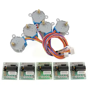 

10pcs DC 5V 4-phase Stepper Motors+Driver Test Module Boards Set Kit For Arduino