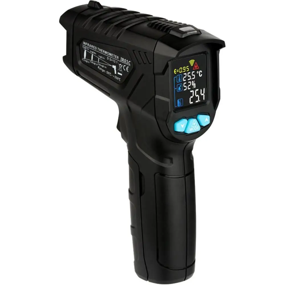 IR01 series handheld infrared measurement Digital Laser Thermometer Temperature Non-Contact IR Infrared Gun
IR01 series handheld infrared measurement Digital Laser Thermometer Temperature Non-Contact IR Infrared Gun