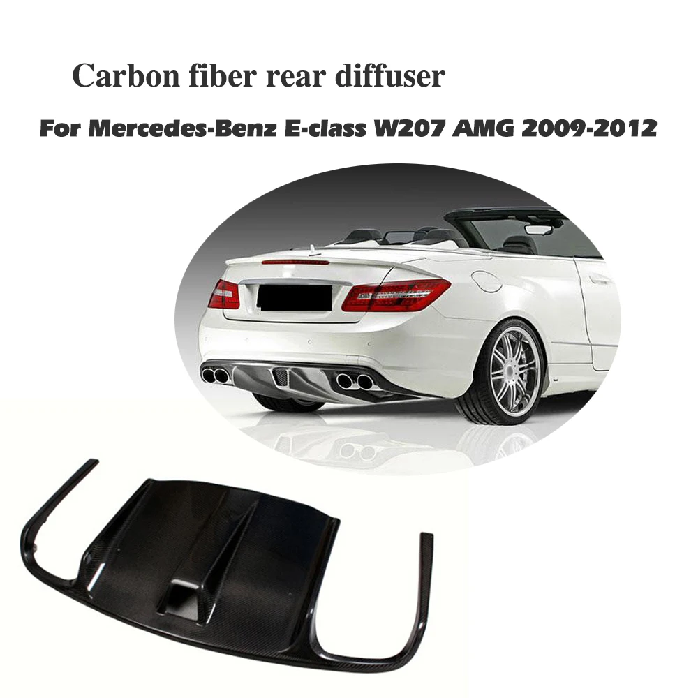 Углеродное волокно задний бампер спойлер Диффузор Крышка для Benz E Class W207 C207 Coupe E63