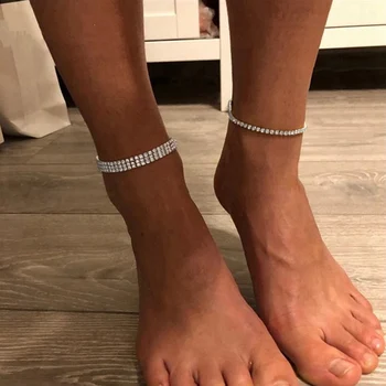Women Simple Shining Crystal Rhinestone Silver Color Anklet Chain Ankle Bracelets Foot Wedding Beach Jewelry
Women Simple Shining Crystal Rhinestone Silver Color Anklet Chain Ankle Bracelets Foot Wedding Beach Jewelry