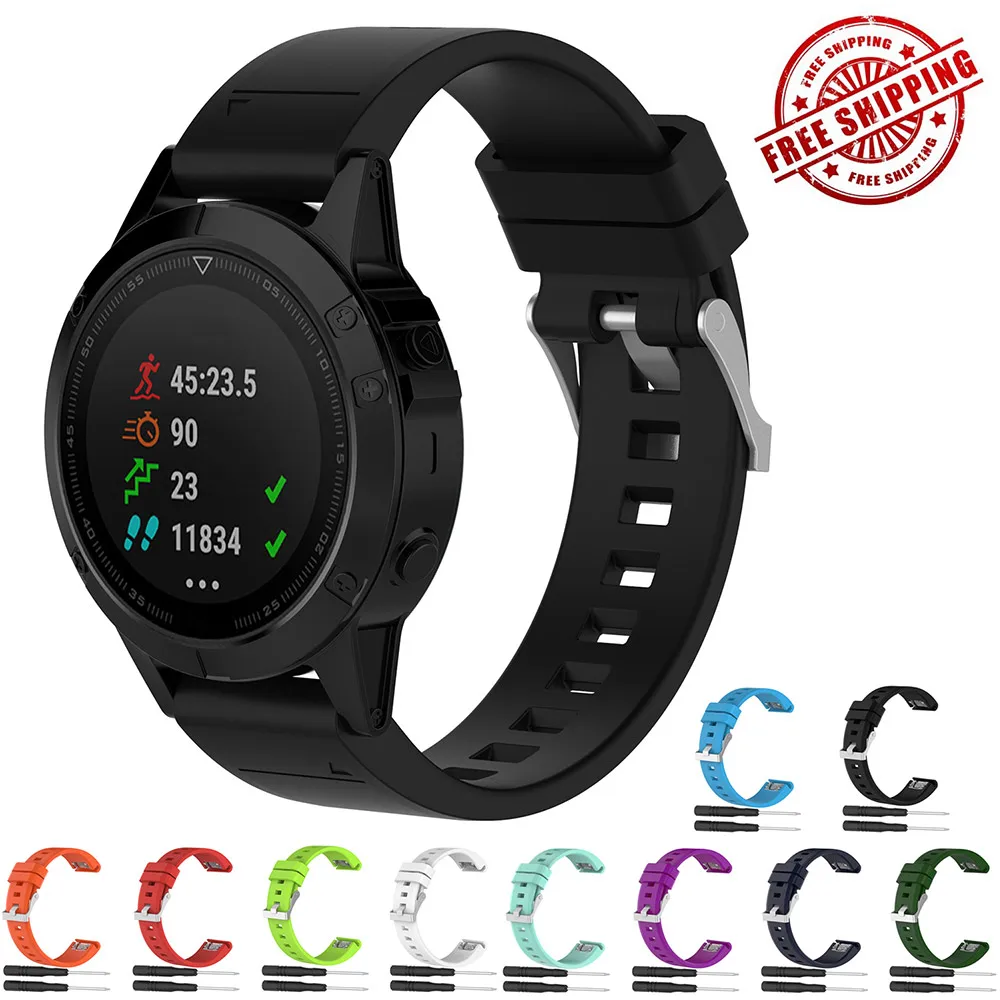 Quickfit Sport Rubber Band For Garmin Fenix 6 5 5Plus Forerunner 945 935 Quatix 5 Sapphire Approach S60 Silicone With Tool
Quickfit Sport Rubber Band For Garmin Fenix 6 5 5Plus Forerunner 945 935 Quatix 5 Sapphire Approach S60 Silicone With Tool