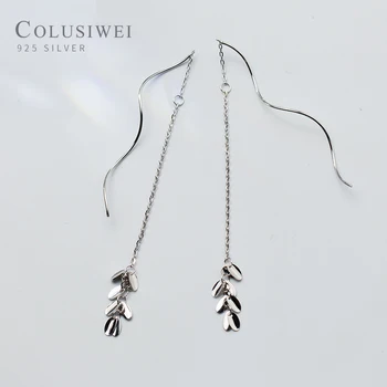Colusiwei Fashion Long Tassel Dangle Earrings for Women Sterling Silver 925 Tree Leaf Drop Earring Female Design Korean Jewelry
Colusiwei Fashion Long Tassel Dangle Earrings for Women Sterling Silver 925 Tree Leaf Drop Earring Female Design Korean Jewelry