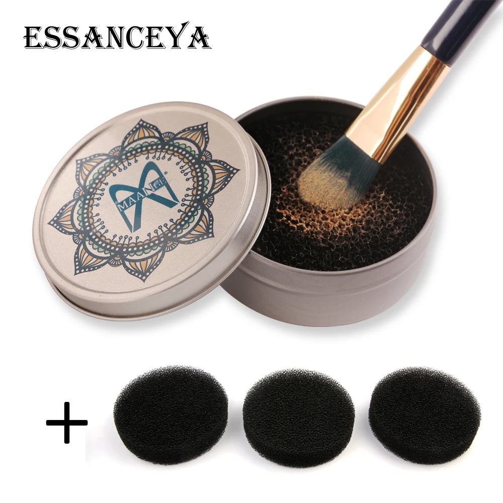 ESSANCEYA Makeup Brush Cleaner 4 Sponge Remover Aluminum Makeup Brushes Cleaning Mat Box Powder Brush Washing Scrubber Clean Kit
ESSANCEYA Makeup Brush Cleaner 4 Sponge Remover Aluminum Makeup Brushes Cleaning Mat Box Powder Brush Washing Scrubber Clean Kit