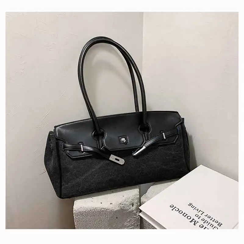 Color Matching Bag 2020 New Thick Canvas with Pu Platinum Bag Large capacity bag Fashion Handbag Shoulder Messenger Kelly Bag
Color Matching Bag 2020 New Thick Canvas with Pu Platinum Bag Large capacity bag Fashion Handbag Shoulder Messenger Kelly Bag