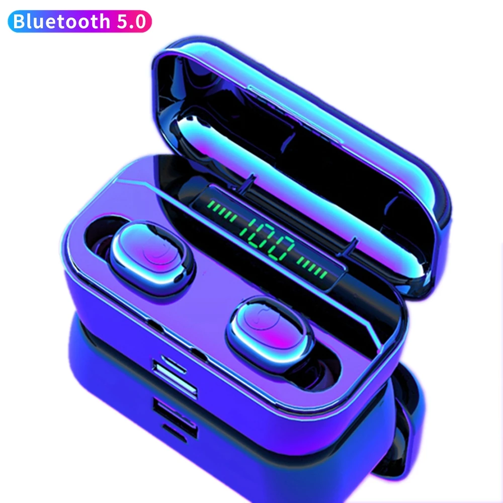 TWS Bluetooth Earphones LED Digital Display Earphone Ture Wireless Stereo Bass Earbuds Music Headset With Mic Cordless Headphone
TWS Bluetooth Earphones LED Digital Display Earphone Ture Wireless Stereo Bass Earbuds Music Headset With Mic Cordless Headphone
