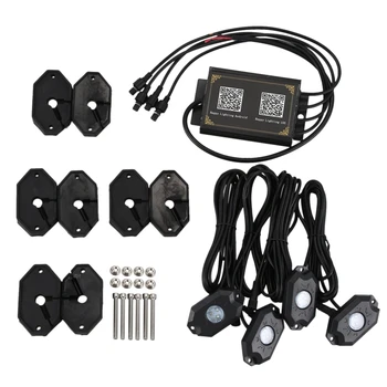 RGB LED Rock Light Wireless Bluetooth Music Offroad Ambient Light Truck UTV Multi-Color 4-Pods Black
RGB LED Rock Light Wireless Bluetooth Music Offroad Ambient Light Truck UTV Multi-Color 4-Pods Black