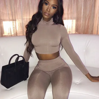 Autumn Winter Two 2 Piece Sets Long Sleeve Crop Tops Skinny Pants Sportsuits Bodycon Outfits Women Sets Sexy Tracksuits
Autumn Winter Two 2 Piece Sets Long Sleeve Crop Tops Skinny Pants Sportsuits Bodycon Outfits Women Sets Sexy Tracksuits