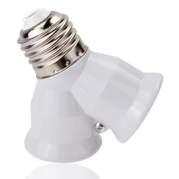 E27 To 2E27 Lamp Holders Light Lamp Bulb Contact Adapter Flame Retardant High Temperature Resistance Two Lamp Holder
E27 To 2E27 Lamp Holders Light Lamp Bulb Contact Adapter Flame Retardant High Temperature Resistance Two Lamp Holder