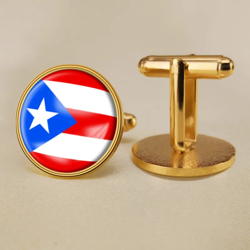 Puerto Rico Rican Map Flag Cufflinks | Украшения и аксессуары