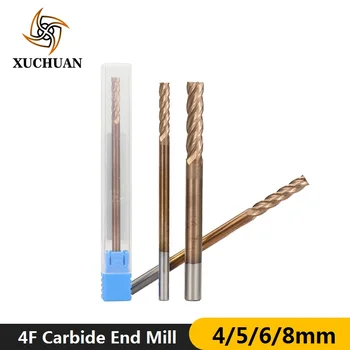 4 Flute End Mill TiCN Coating Flat End Mill HRC 50 Tungsten Carbide Router Bit 100L Long Spiral Router Bit Thread End Mill Drill
4 Flute End Mill TiCN Coating Flat End Mill HRC 50 Tungsten Carbide Router Bit 100L Long Spiral Router Bit Thread End Mill Drill