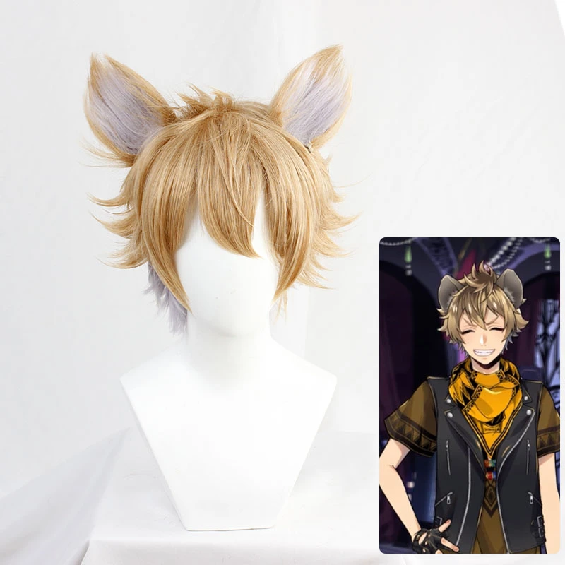Game Twisted-Wonderland The Lion King Ruggie Cosplay Wig Adult Men Women Flaxen Short Hairpiece with Ears Periwig
Game Twisted-Wonderland The Lion King Ruggie Cosplay Wig Adult Men Women Flaxen Short Hairpiece with Ears Periwig