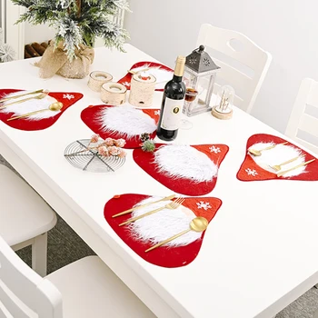 Christmas Place Mats Faceless Doll Combination Table Runner Christmas Home Table Decor Tablecloth Creative Doll Placemat 
Christmas Place Mats Faceless Doll Combination Table Runner Christmas Home Table Decor Tablecloth Creative Doll Placemat