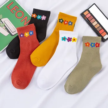 Autumn Solid Color Jacquard Socks Port Floral Tube Socks High Rubber Band Socks Short Cotton Socks WOMEN'S Socks Manufacturers D
Autumn Solid Color Jacquard Socks Port Floral Tube Socks High Rubber Band Socks Short Cotton Socks WOMEN'S Socks Manufacturers D