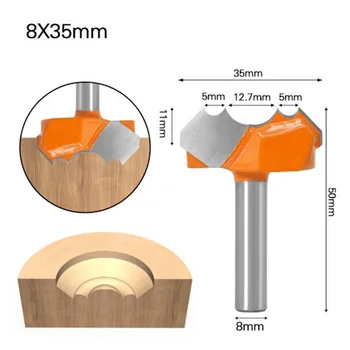 8mm Shank Carbide Double Arc Dragon Ball Wood Drill Bit Router Bit Drilling For Boring Machine Wood Woodworking Endmill
8mm Shank Carbide Double Arc Dragon Ball Wood Drill Bit Router Bit Drilling For Boring Machine Wood Woodworking Endmill