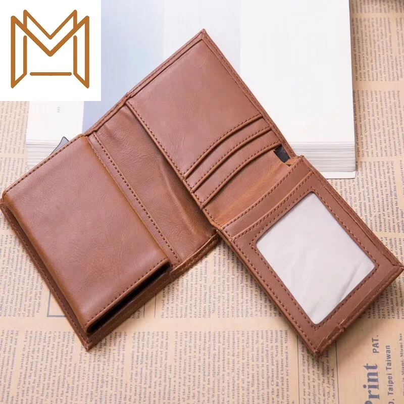 Rfid Crazy Horsehide Aluminum Card Package Antimagnetic Credit Card Case More Function Wallet
Rfid Crazy Horsehide Aluminum Card Package Antimagnetic Credit Card Case More Function Wallet