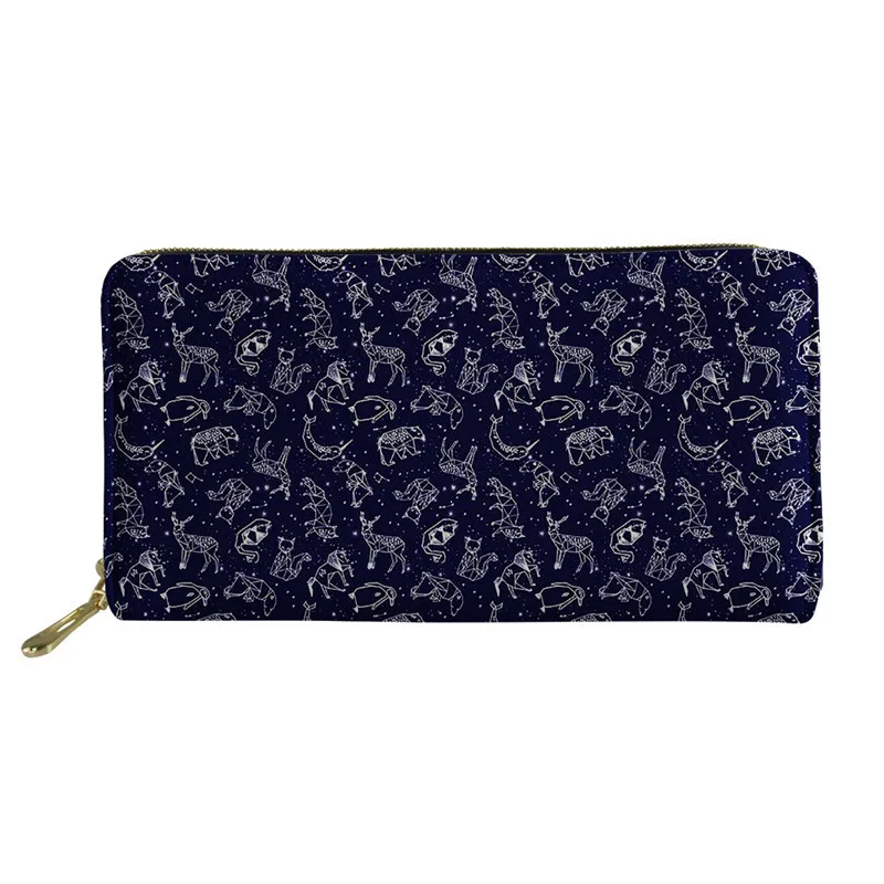 Constellations Origami Cartoon Ladies Clutch Phone Purses and Women Long Wallets Fashion Starry Sky Print Portfel Damski 
Constellations Origami Cartoon Ladies Clutch Phone Purses and Women Long Wallets Fashion Starry Sky Print Portfel Damski