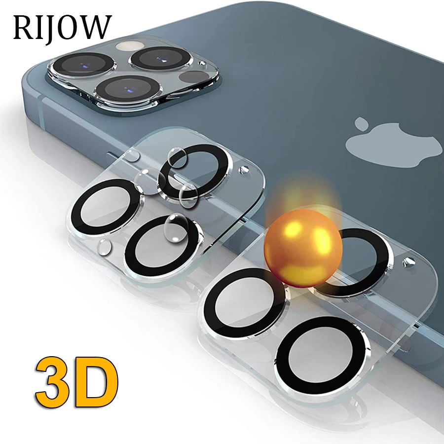 Новейший 3D объектив камеры для iPhone 13 12 iPhone13 Pro Max закаленное стекло полная защита