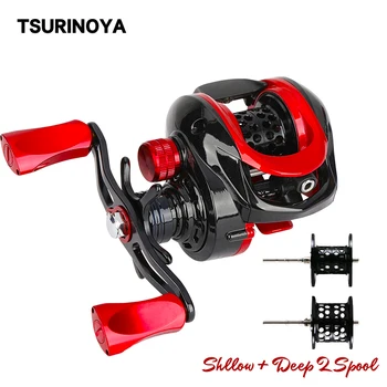 TSURINOYA 2 Spool Ultralight Baitcasting Fishing Reel XF-50 Weight Long Casting TROUT Reel Smooth Casting Reel 
TSURINOYA 2 Spool Ultralight Baitcasting Fishing Reel XF-50 Weight Long Casting TROUT Reel Smooth Casting Reel