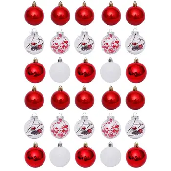30 Pcs Hanging Pendant Plastic Christmas Tree Pendant Christmas Tree Hanging Ball Plastic Decor for Party Home Hotel Xmas 
30 Pcs Hanging Pendant Plastic Christmas Tree Pendant Christmas Tree Hanging Ball Plastic Decor for Party Home Hotel Xmas