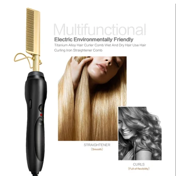 New Useful Multi-function Straigthening Irons Hot Comb Wet and Dry Hair Curling Iron Straightener Combs Electric Alloy Hair Tool
New Useful Multi-function Straigthening Irons Hot Comb Wet and Dry Hair Curling Iron Straightener Combs Electric Alloy Hair Tool