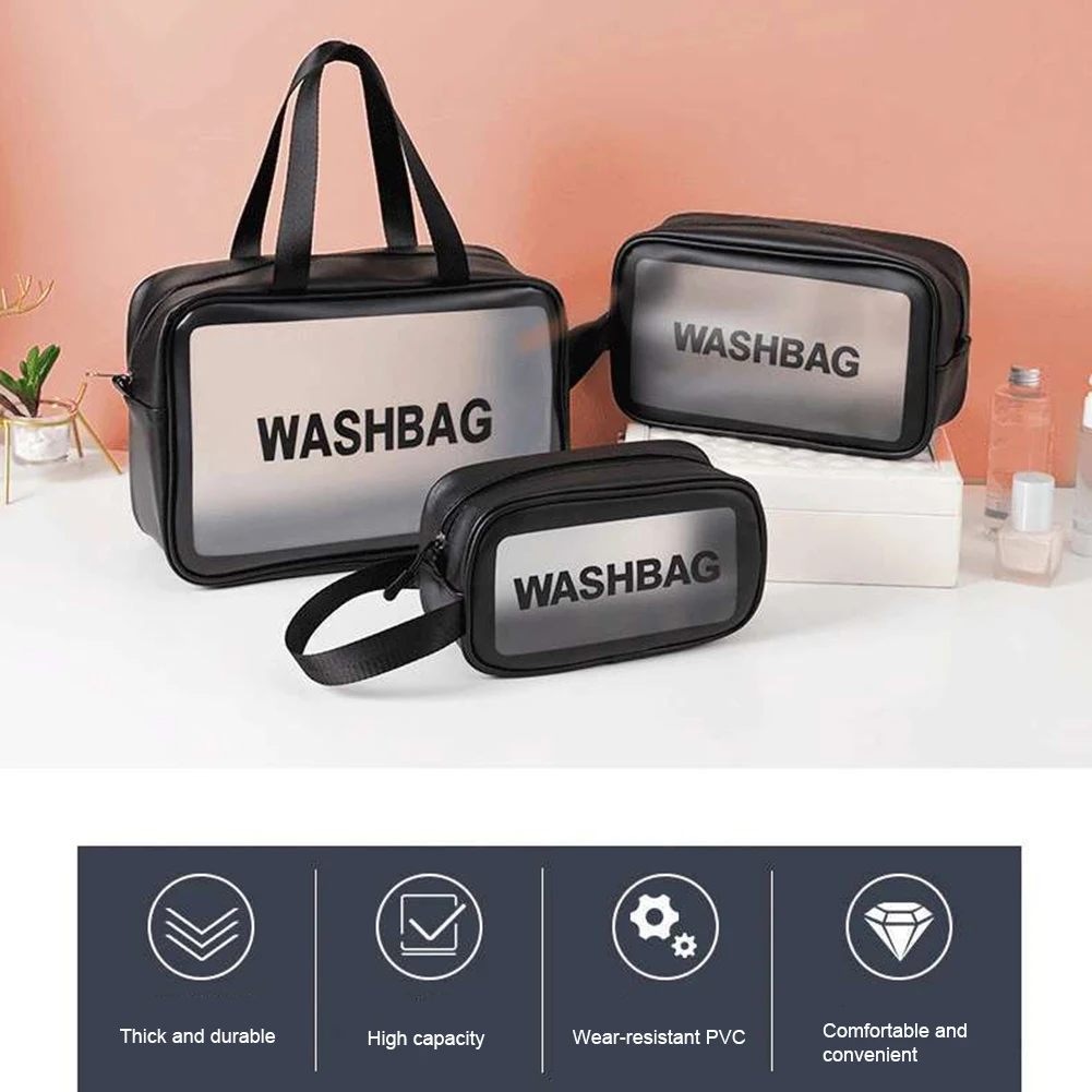 Waterproof Washbag Transparent Cosmetic Case Large Capacity Portable Travel Makeup Organizer Storage Bag PVC Zipper Handbags
Waterproof Washbag Transparent Cosmetic Case Large Capacity Portable Travel Makeup Organizer Storage Bag PVC Zipper Handbags
