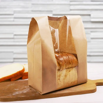 50pcs Breakfast Bread Bag Kraft Paper Bag Toast Bread Baking Bag Open Window Environmental Protection Bag French Baguette Bag
50pcs Breakfast Bread Bag Kraft Paper Bag Toast Bread Baking Bag Open Window Environmental Protection Bag French Baguette Bag