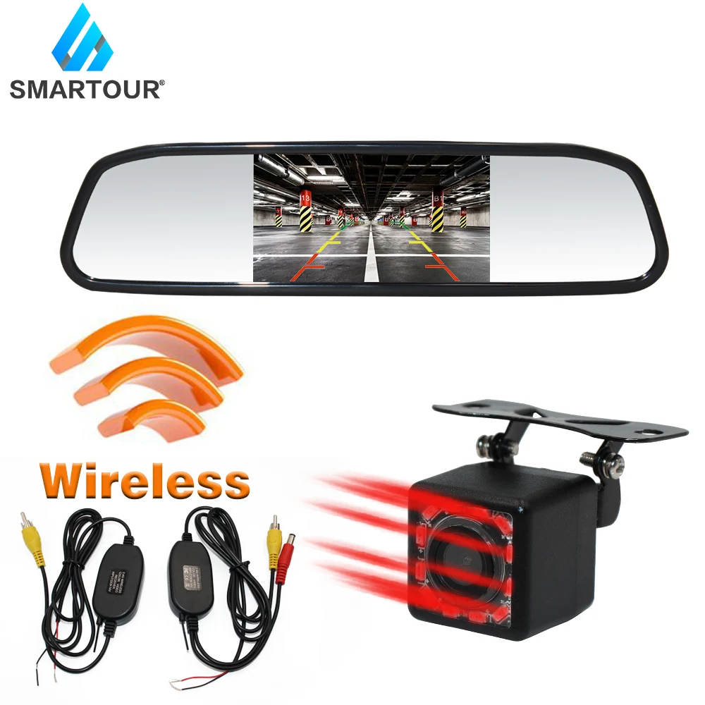 Smartour Infrared car rear view camera 4.3 inch TFT LCD color display night vision reversing rear view
Smartour Infrared car rear view camera 4.3 inch TFT LCD color display night vision reversing rear view
