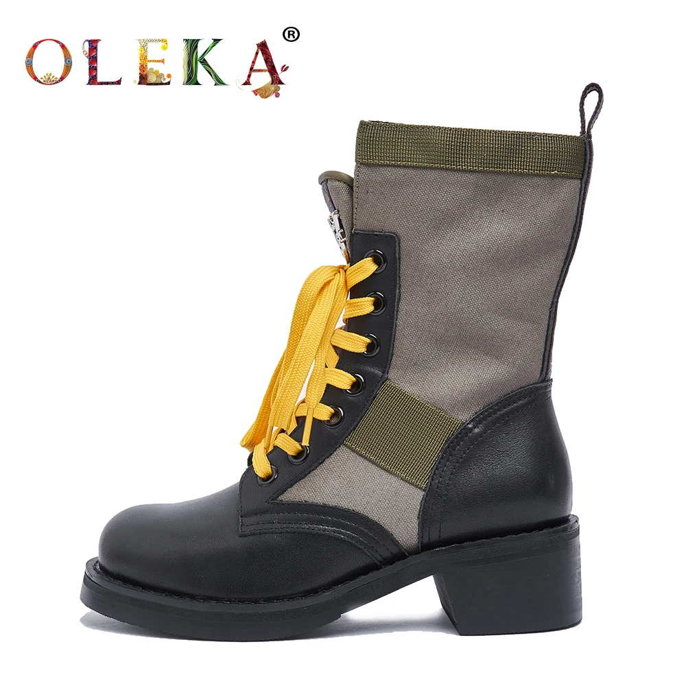 OLEKA Mid-calf Winter Women Boots Square Heel Rome Round Toe Winter Boots Fashion Style Motorcycle Boots New AS609
OLEKA Mid-calf Winter Women Boots Square Heel Rome Round Toe Winter Boots Fashion Style Motorcycle Boots New AS609