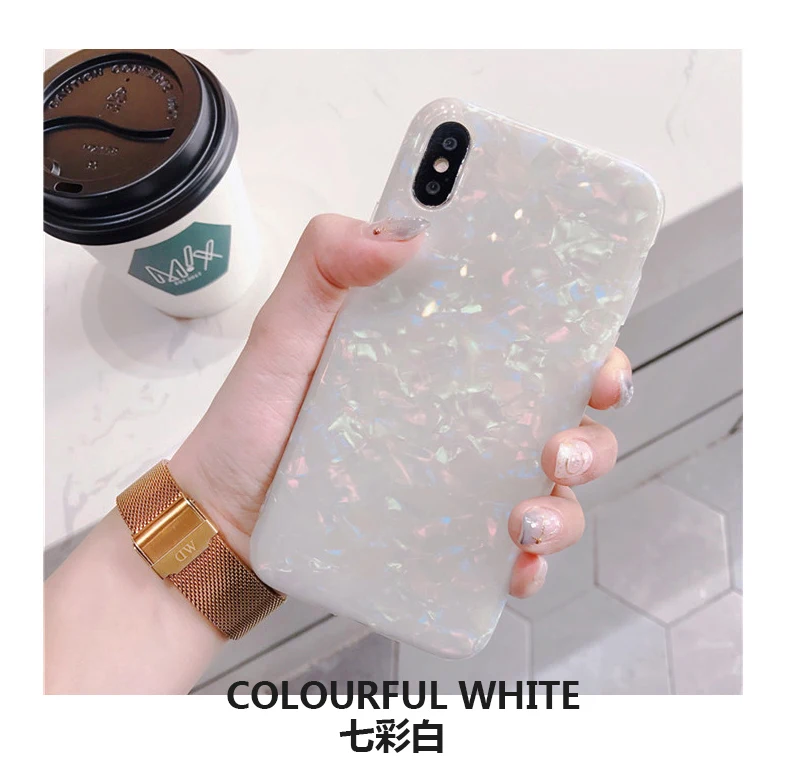 For iPhone 7 Case For iPhone 6 6s 8 Plus Dream Shell Pattern Cases For iPhone XR XS Max Soft TPU Silicone Glitter Luxury Cover For iPhone 7 Case For iPhone 6 6s 8 Plus Dream Shell Pattern Cases For iPhone XR XS Max Soft TPU Silicone Glitter Luxury Cover