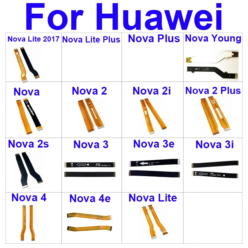 

Гибкий кабель для материнской платы Huawei Nova 2 3 4 2i 2S 2plus 3E 3i 4E Nova Young Lite Plus 2017