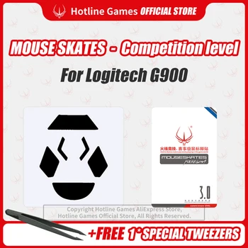 Hotline Games 3.0 Competition Level Mouse Skates Mouse Feet Pad Replacement Feet for Logitech G900 Mouse 0.28mm/0.6mm Thickness
Hotline Games 3.0 Competition Level Mouse Skates Mouse Feet Pad Replacement Feet for Logitech G900 Mouse 0.28mm/0.6mm Thickness