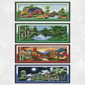 Four Seasons Castle Cross-stitch kits Printed Canvas DIY Handmade Counted Embroidery Home Decoration Painting Needlework
Four Seasons Castle Cross-stitch kits Printed Canvas DIY Handmade Counted Embroidery Home Decoration Painting Needlework