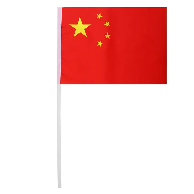 Фото 100 шт. 21*14 см водонепроницаемый маленький красный ручной машущий флаг Китайский