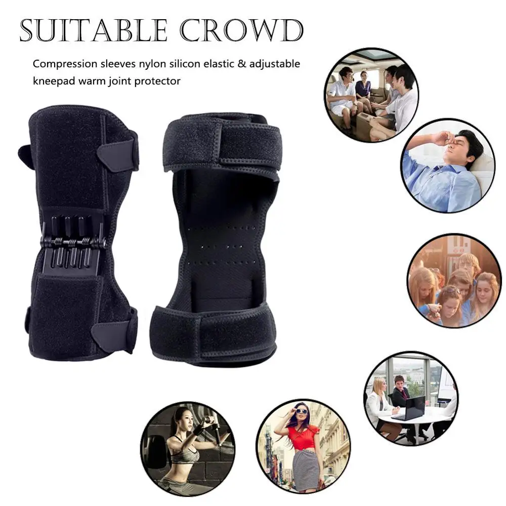 For Sports Joint Support Patellar Knee Pad Breathable Non-slip Relief For Knee Power Spring Force Stabilizer Squat Knee Booster
For Sports Joint Support Patellar Knee Pad Breathable Non-slip Relief For Knee Power Spring Force Stabilizer Squat Knee Booster
