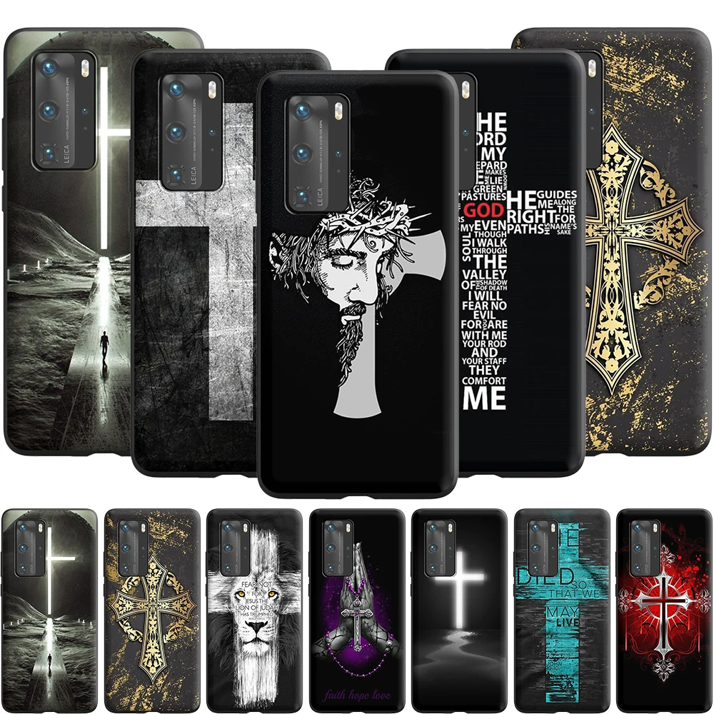 Силиконовый чехол Jesus Cross для Huawei Nova 6 7 SE 2 2i 3 3i 4 4E 5 5i 5T Lite Pro Smart|Бамперы| |