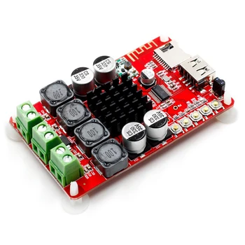 TPA3116 Home Theater Audio Amplifier Board TF Card 8-26V DC Digital Stereo 2X50W FM Radio Bluetooth Receiver Player U Disk DIY 
TPA3116 Home Theater Audio Amplifier Board TF Card 8-26V DC Digital Stereo 2X50W FM Radio Bluetooth Receiver Player U Disk DIY