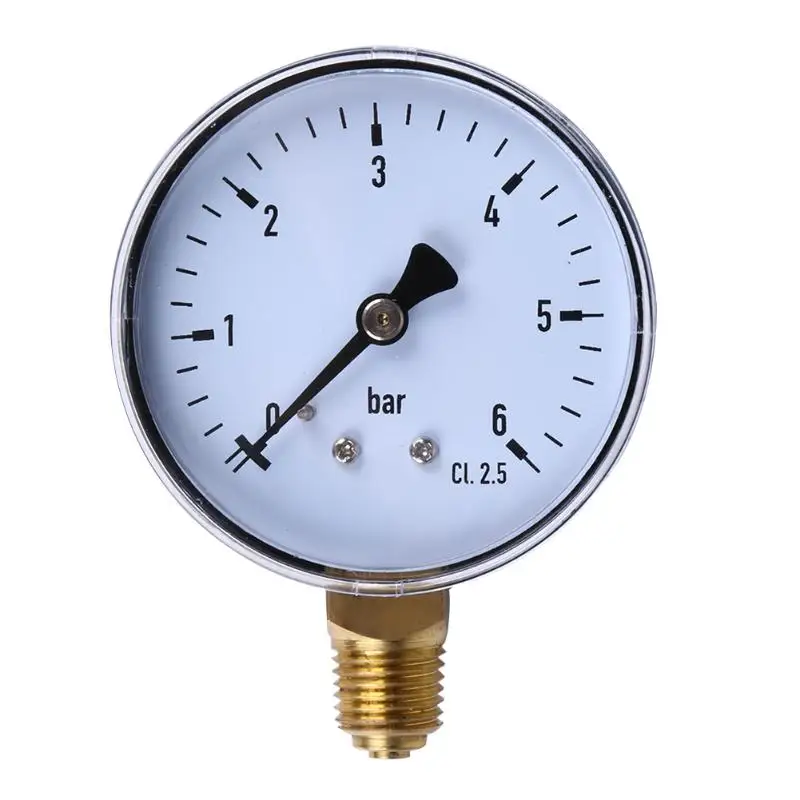 1/4 NPT Side Mount 2.3 Face 6 Bar Compressor Compressed Air Pressure Gauge 
1/4 NPT Side Mount 2.3 Face 6 Bar Compressor Compressed Air Pressure Gauge