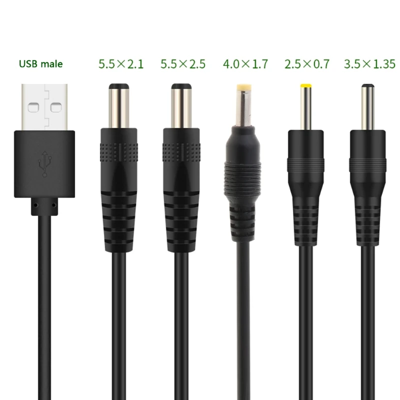 USB to DC Port Charging Cable Cord DC/5.5x2.1 5.5x2.5 3.5x1.35 4.0x1.7 2.5x0.7
USB to DC Port Charging Cable Cord DC/5.5x2.1 5.5x2.5 3.5x1.35 4.0x1.7 2.5x0.7